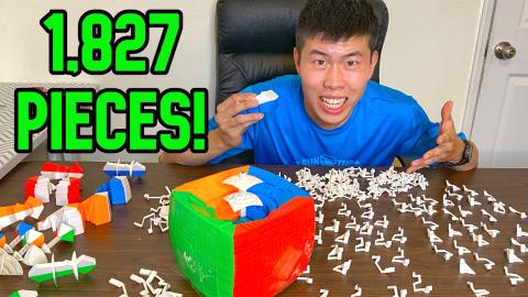 17x17 Rubik's Cube Assembly TimeLapse (Satisfying!)