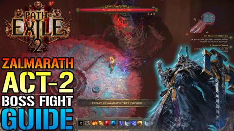 Path Of Exile 2: "Zalmarath The Colossus" ACT 2 Boss Figh...