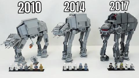 LEGO Star Wars AT-AT Walker Comparison! (8129, 75054, 751...