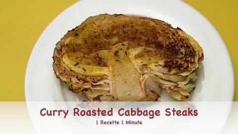 Curry Roasted Cabbage Steaks (shorts)