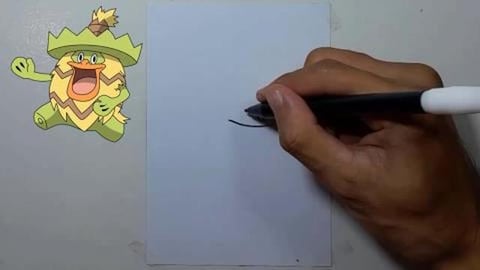 Drawing Pokemon LUDICOLO #shorts