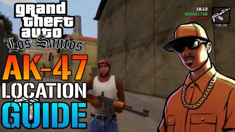 GTA San Andreas: Definitive Edition AK-47! 3 Amazing Loca...