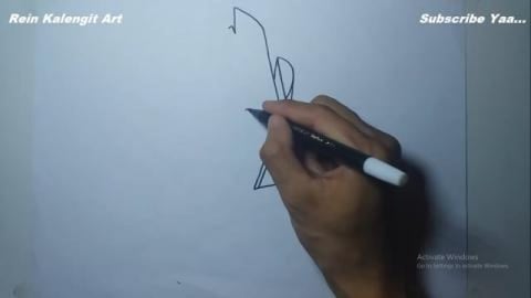 Drawing Grafiti Letter I 3d