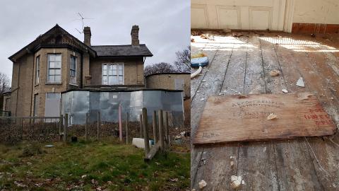 looking around abandoned school to find this...