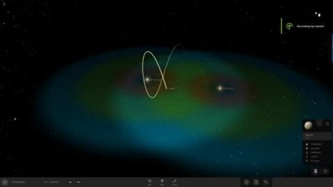 Saturn orbiting 2 suns