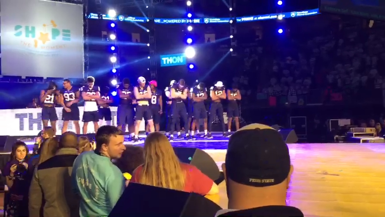 Mike Gesicki Makes Surprise Appearance At THON 2019