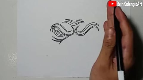 Drawing Graffiti pig character
