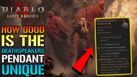 Diablo 4: "Deathspeakers Pendant" Is Awesome! How Good Is...