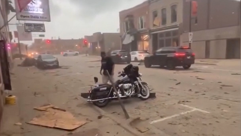 Damage and debris litter Wisconsin streets after severe storms ...