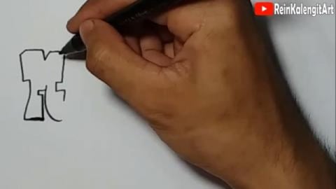 Drawing Graffiti name MANGASI