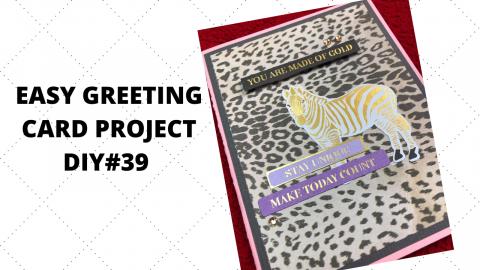 EASY GREEING CARD PROJECT DIY#39-SPELLBINDERS CARD KIT OF...