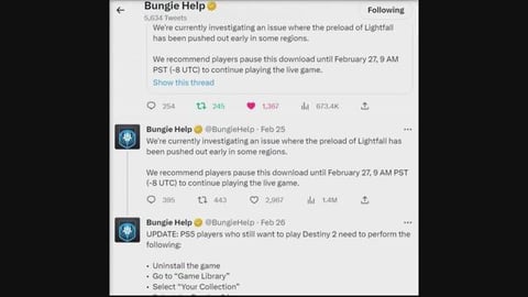 Destiny 2: Lightfall PS5 Pre Load Issues! Do You Need To ...