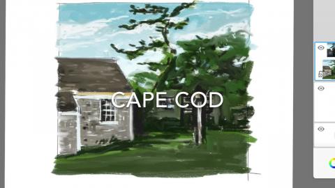 My painting Timelapse from Cape Cod. 