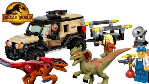 LEGO 76951 Jurassic World Pyroraptor & Dilophosaurus Tran...