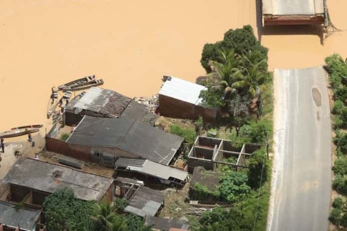 Lluvias intensas en Brasil causan un muerto e inundaciones
