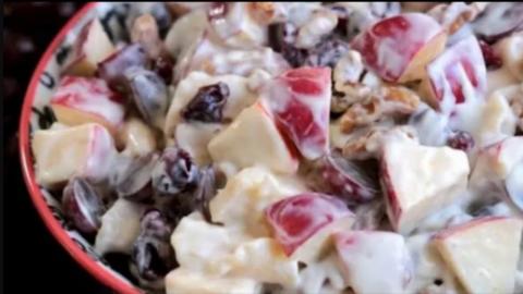 Easy Apple Macaroni Salad | How to make apple macaroni sa...