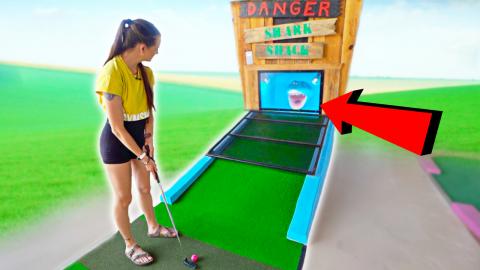 I Made A Nearly Impossible Mini Golf Hole In One! - Part ...