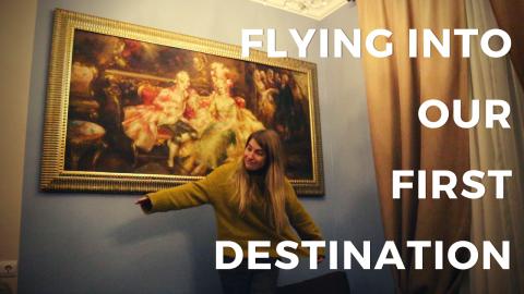 Our first day on the road - Flying from London to our fir...