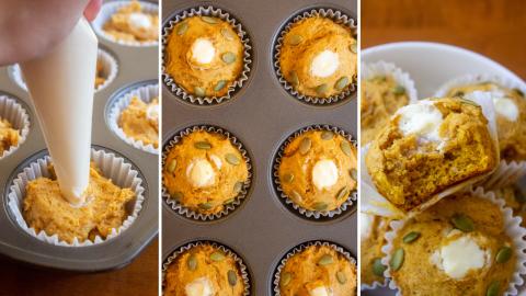 Starbucks Copycat Pumpkin Cream Cheese Muffins | SweetTre...