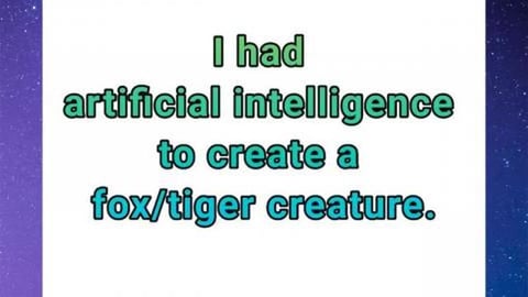 AI Draws Fox/Tiger Hybrids