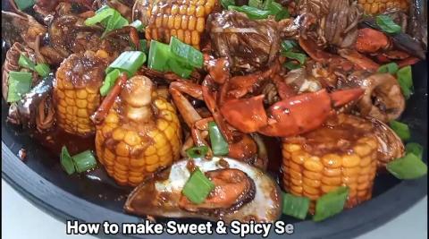 TasteHJ128 _ SWEET AND SPICY SEAFOOD BOIL RECIPE