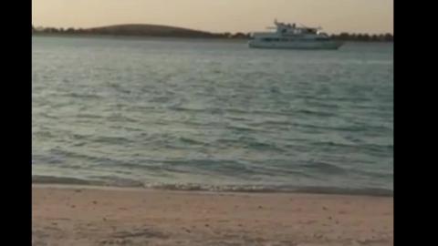 Beautiful Relaxing Sea View With The Sun Reflection