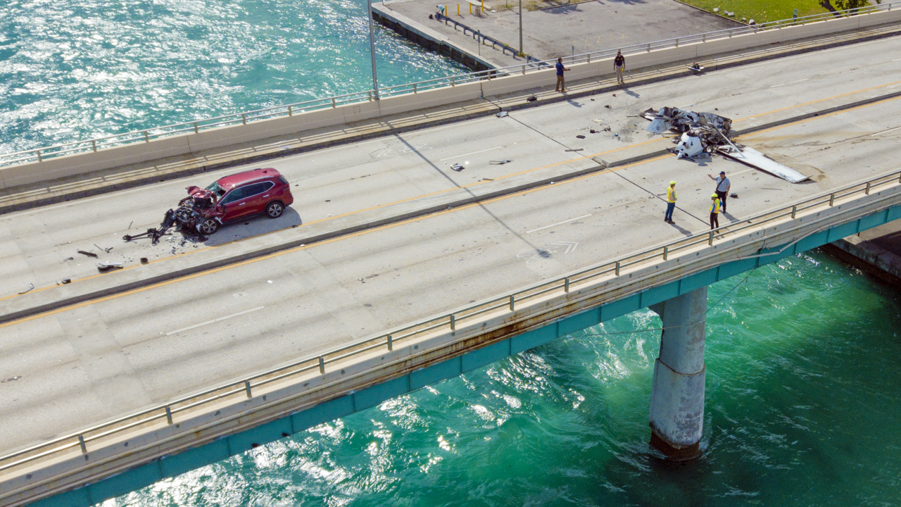 Police in Sunny Isles locate man who fell off bridge after being