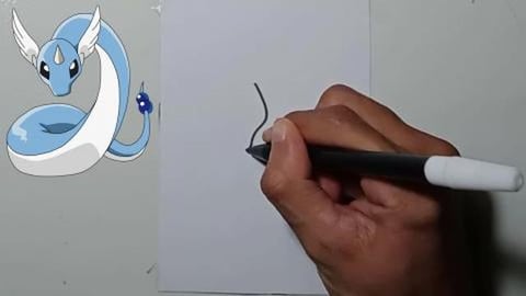 Drawing Pokemon DRAGONAIR