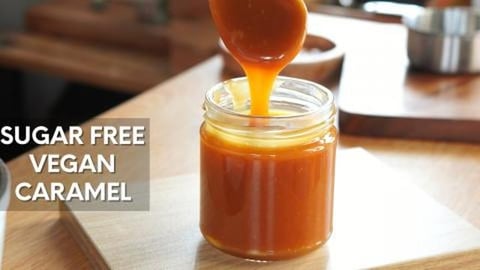 How to make Sugar Free and Vegan Caramel Sauce | Only 2 i...