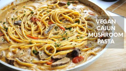 Vegan Cajun Mushroom Pasta Recipe