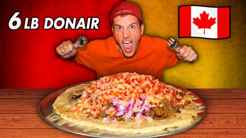 Battling the BIGGEST Donair Challenge in Nova Scotia, Can...