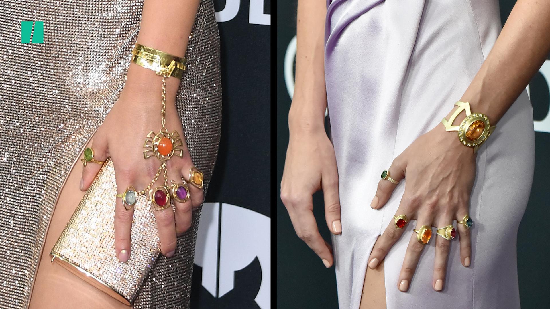 Scarlett johansson infinity hot sale gauntlet jewelry