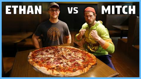 Ultimate Meat Lovers Team Pizza Challenge (XL Pizza Eatin...