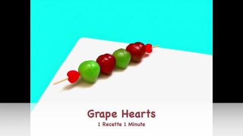 Grape Hearts / Quick & Easy Garnish (shorts)