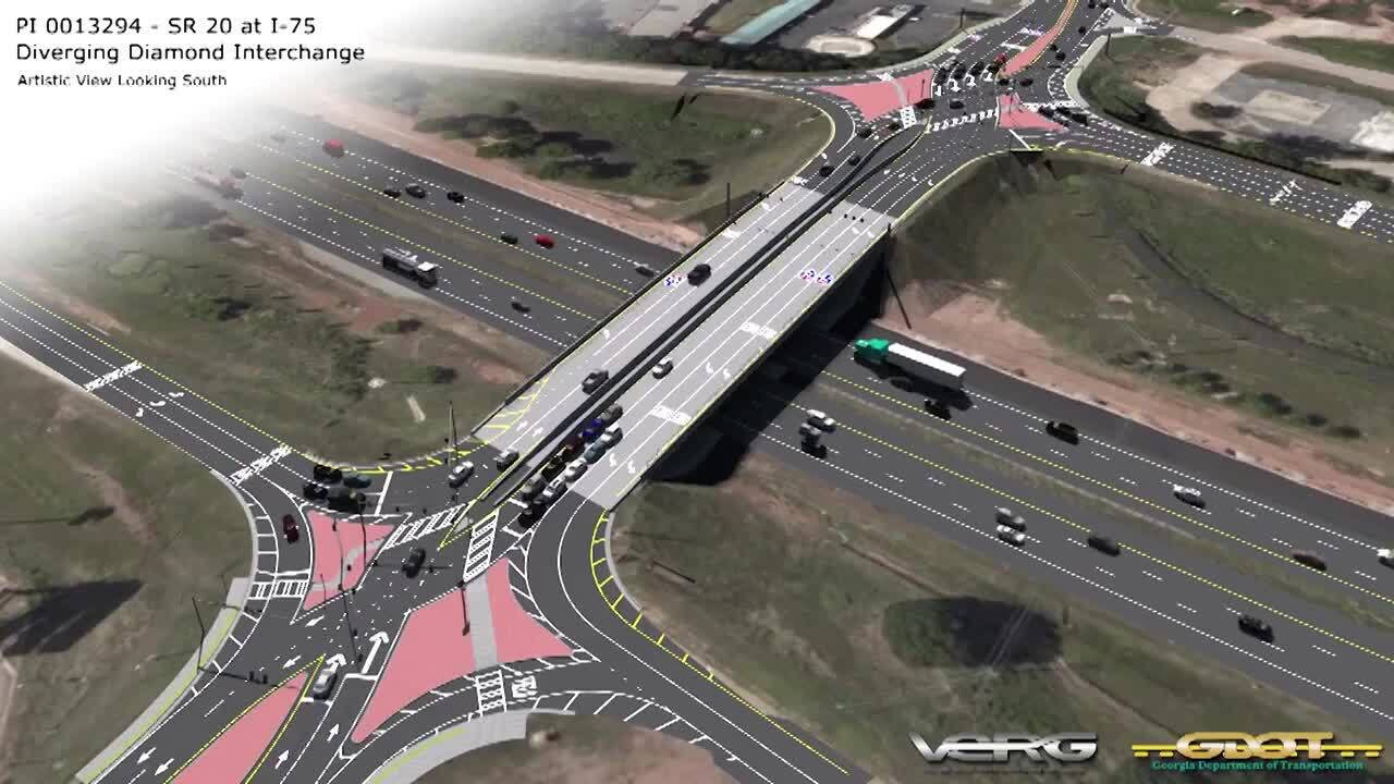 Animation video: How diverging diamond interchanges work | Columbus ...