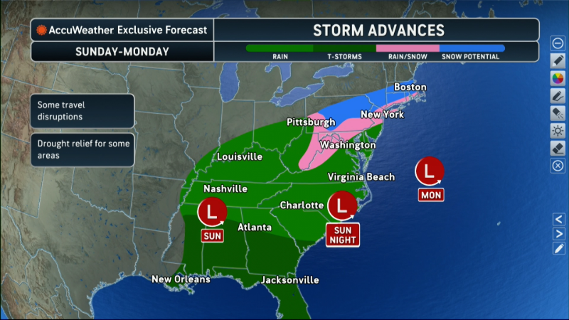 Heavy rain and severe thunderstorms to soak the South | AccuWeather
