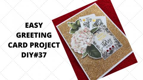 EASY GREETING CARD PROJECT DIY#37-SPELLBINDERS CARD KIT O...