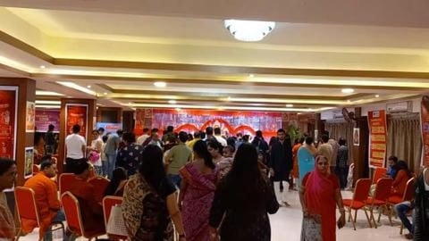 People Celebrating Durga Puja - SBA - JP Nagar | Bengalur...