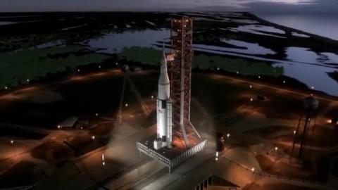 Space Ship - 3d animation