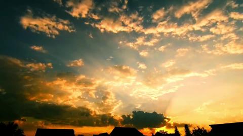 Beautiful Sunset Sky Video  Relaxing Timelapse Music - Sk...