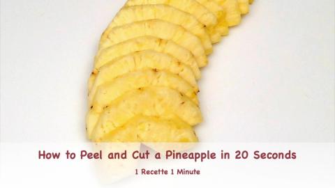 How to Peel and Cut a Pineapple in 20 Seconds (shorts)