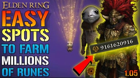 Elden Ring: EASIEST RUNE FARMING Spots In The Game! MILLI...