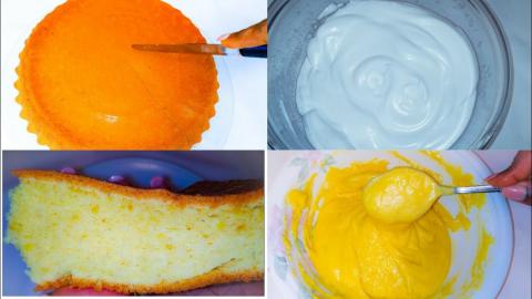 Sponge Cake At Home.
