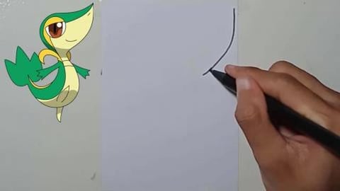 Drawing Pokemon snivy shorts