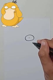 Draw Pokemon PSYDUCK #Shorts