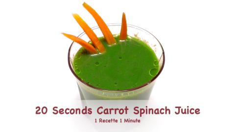 20 Seconds Carrot Spinach Juice (shorts)