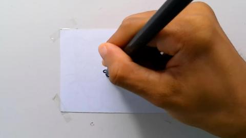 Drawing cute cool cat wearing glasses