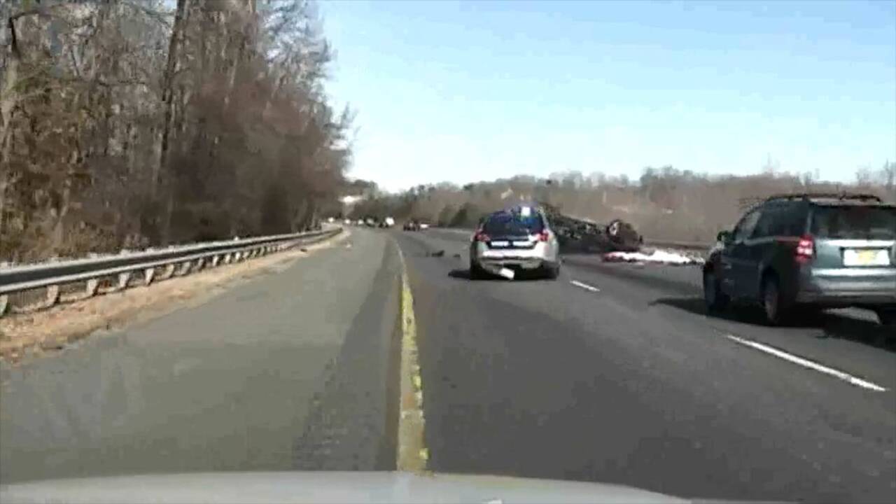 Video suspect's vehicle flips after dramatic police chase Kansas