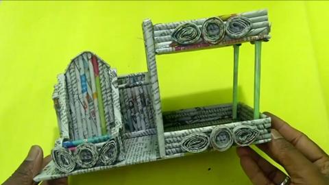Desk Organizer Rack with Mobile Holder