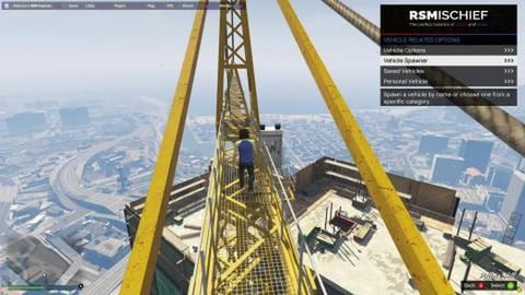DROPPING CAR OFF OF CRANE GTA5 